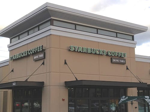 New Starbucks for Mr. Garner Thomas.