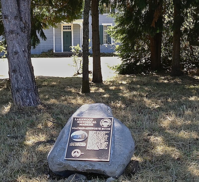 Lakewood Historical Marker Boatman - Ainsworth House.