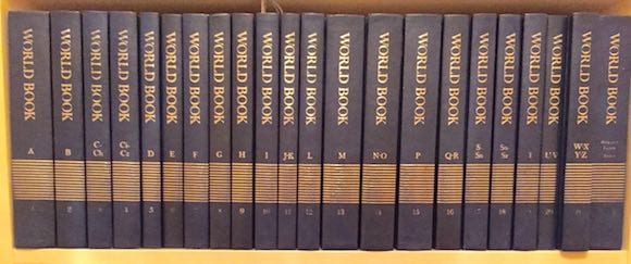 World Book Encyclopedia Set.