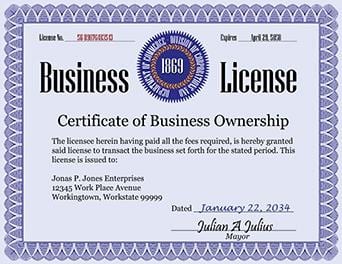 
Business license